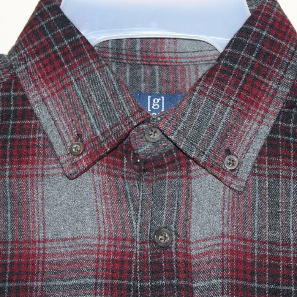 Bundle of 2 George Plaid Flannel Shirts - Picture 7 of 8